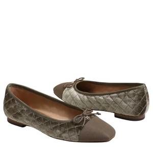 NEW SAM EDELMAN women's marilyn ballet flat in dark silver sage
